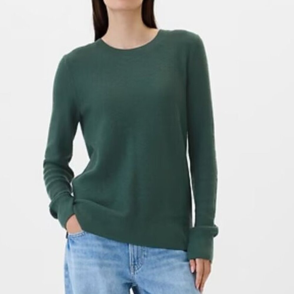 NWT, GAP "Moores Green" Textured Crewneck Sweater - XS